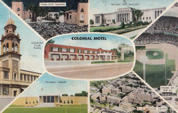 3111 - Kansas City Colonial Motel – Multiview – Theatre - Country Club - Art Gallery - Library - Condition: See 2 Scans - Kansas City – Kansas