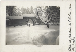 Riehen Par La Neige Privat Photo AK 1931 - Riehen