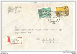 226 - 69 - Lettre Recommandée Envoyée De Budapest En Suisse 1981 - Covers & Documents