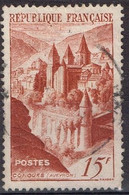 FR VAR 18 - FRANCE N° 792 Obl. Variété Cadre Interrompu Et Lettres Blanches - Used Stamps