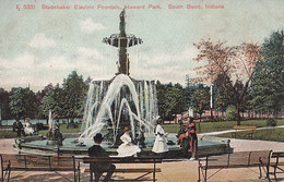 3131 – Vintage PC - South Bend Indiana – Studebaker Fountain – Howard Park – Animation – Unused – VG Condition – 2 Scans - South Bend