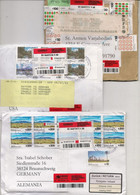 ARGENTINA - 3 REGISTERED COVERS RETURNED TO THE SENDER FOR DIFFERENT REASONS - DESTINATION USA And GERMANY - Cartas & Documentos