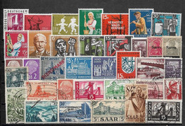 C2989 - Saar Lot Timbres **/*/o - Collections, Lots & Series