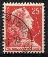 FR VAR 71 - FRANCE N° 1011C Obl. Marianne De Muller Variété Signatures Obstruées - Oblitérés