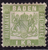 Stamp Baden 1868 1kr Mint Lot28 - Mint