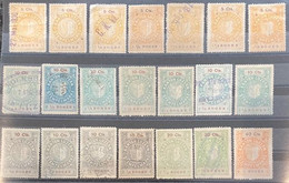 Fiskalmarken, Stempelmarken Kanton Luzern - Verschiedene Emissionen! / Revenue Stamp Switzerland, Lucerne - Revenue Stamps