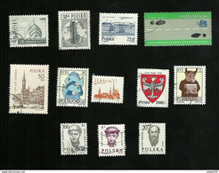 12 Francobolli Polonia - Postzegelboekjes
