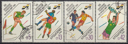 BULGARIA 3667-3670,used,football - Used Stamps