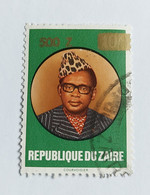 N° 1333       Président Mobutu  -  Surcharge 500 Z. Sur 10 K. - Usati