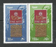 Egypt - 2008 - ( Faculty Of Fine Arts Cent. ) - Set Of 2 - MNH (**) - Nuevos