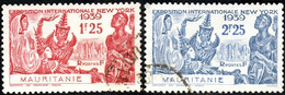 Détail De La Série Exposition Internationale De New York Obl. Mauritanie N° 98 Et 99 - 1939 Exposition Internationale De New-York