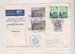 TURKEY 1973 ANKARA Registered Airmail Cover To GER;MANY - Covers & Documents