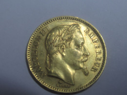 20 Francs Or 1863 A Napoléon III - 20 Francs (or)