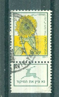 ISRAËL - N°1028 Oblitéré. Fleur. - Used Stamps (with Tabs)