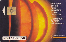 Telecarte Privée - D492 -- Merlin Gerin ( Orange En Tranches ) )- SO3 - 5000 Ex  - 50 Un - 1990 - Phonecards: Private Use