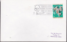 Verenigde Naties 1980, Letter To Netherland (Smoking Or Staying Healthy Which Do You Prefer) - Lettres & Documents