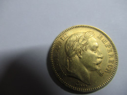 20 FRANCS OR 1865  BB - 20 Francs (or)