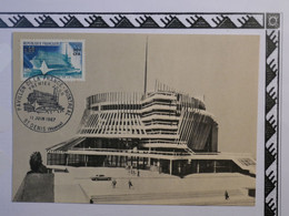 BK5 LA REUNION  CARTE MAXI FDC  1967  SAINT DENIS  +PAVILLON FRANCE MONTREAL+ +AFFR PLAISANT ++++ - Cartas & Documentos