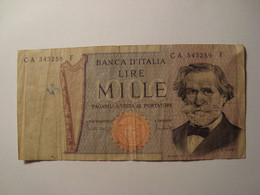 BILLET ITALIE 1000 LIRE 1969 - 1000 Lire