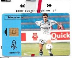 Télécarte  N S B  5 U, Sport  Foot-ball, Restaurant  Rapide  QUICK , QUICK  ROBERT  PIRES, GN  530, 8650  Ex, 02 / 99 - Phonecards: Private Use