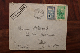 1936 Madagascar France Aviation Militaire Cover Air Mail - Covers & Documents