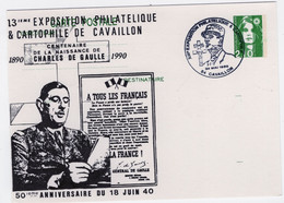 Entier Postal  N° 2622 (2,10 BRIAT) Repiqué CAVAILLON 1990 - Bigewerkte Envelop  (voor 1995)