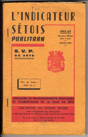 Livre 34 - Indicateur Sétois, Tous Les Métiers Avec N° Téléphone, 200 Pages 1962-63 - Telephone Directories