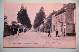 Saint-Trond 1905: Chaussée De Tongres Très Animée - Sint-Truiden