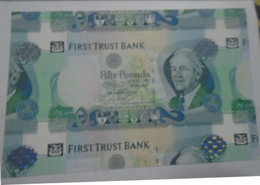 IRELAND NORTHERN,   First Trust Bank,  P 138b  Extra Large SPECIMEN £50, 2009,  AU-UNC , 30% Discount - 50 Pond