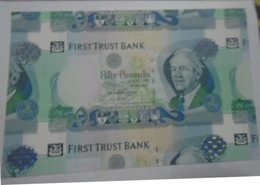 IRELAND NORTHERN,   First Trust Bank,  P 138b  Extra Large SPECIMEN £50, 2009,  AU-UNC , 30% Discount - 50 Pounds