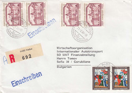 Liechtenstein - 007/1986 - АR-Brief Echt Gelaufen Aus Vaduz Nach Sofia/Bulgaria - Covers & Documents