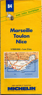 Carte N: 84  - Marseille   - Toulon Nice    - Pneus  Michelin Carte Au  200000 ème  De 1996. - Maps/Atlas