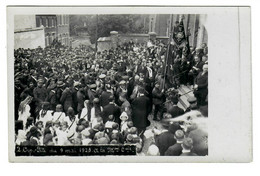 Orp Jauche  CARTE PHOTO   Fête Du 9 Mai 1920 A La Maison Communale - Orp-Jauche