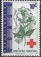 CONGO 1963 Red Cross Centenary - 10c - Strophanthus (S. Sarmentosus) MNH - Unused Stamps
