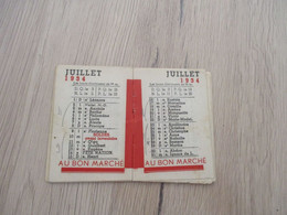 Calendrier Pub Publicité Agenda Au Bon Marché 1924 - Small : 1921-40