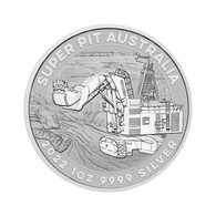 C2043# Australia 2022. 1$ Plata. Mina Super Pit (BU) - UC 1787 - Silver Bullions
