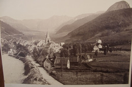 1890's Village Paysage Vercors Alpes Photo Tirage Sur Support CARTON - Ancianas (antes De 1900)