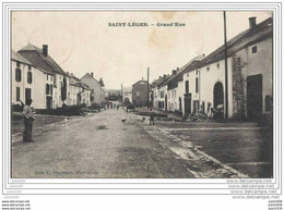 SAINT - LEGER ..-- Grand ' Rue . 1907 Vers PARIS ( Melle SUZANNE , Chez  Mr COSSON ) . Voir Verso . - Saint-Leger