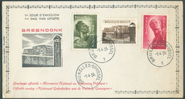 N°943/945 - Prisonnier POlitique BREENDONCK Sur Enveloppe Du 1-4-1954.  COB. 115 Euros -. - 20658 - 1951-1960