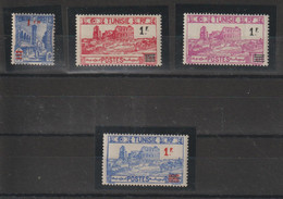 Tunisie 1940-41 Série Surchargée 223-226, 4 Val ** MNH - Ungebraucht