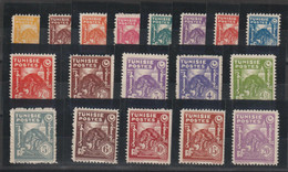 Tunisie 1944-45 Série Courante 250-67, 18 Val ** MNH - Neufs