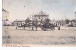 Belgique Bruxelles La Gare Du Luxembourg, Attelage - Transport (rail) - Stations