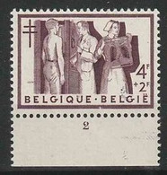 Belgie OCB 1003 * MH Met Plaatnummer 2. - ....-1960