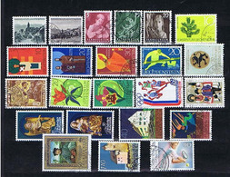 Liechtenstein 1944-1999: 24 Diff. Postally Used, 24 Versch. Gestempelt Echt Gelaufen - Lotes/Colecciones