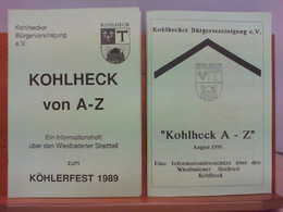 Konvolut 2 Broschüren: Kohlheck Von A - Z 1989 Und 1995 - Informationsbroschüren über Den Wiesbadener Stadttei - Hessen