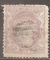 España/Spain-(usado) - Edifil  106 - Yvert  106 (o) (defectuoso) - Used Stamps