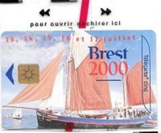 Télécarte  N S B  5 U, Sport  Course  Bateau, BREST  2000, GN  540, 11 550  Ex, 06 / 00 - 5 Einheiten