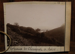 1880's Photo Côteaux De Clermont Sur Loire (44) Tirage PAPIER ALBUMINÉ Sur Support Carton - Ancianas (antes De 1900)