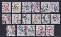 Berlin Ex 770-849 Einzelmarken Frauen 17 Werte Gestempelt /4 - Otros & Sin Clasificación