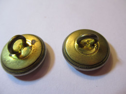 2  Boutons Anciens /Militaria Banque/ CREDIT Du NORD :/LILLE/Ancre & Grenade /1,5  Cm / Mi-XXéme   BOUT208 - Boutons